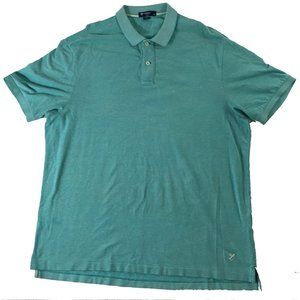 Men's Cremieux Classics Polo Shirt Size XL Striped Short Sleeve Blue Collared